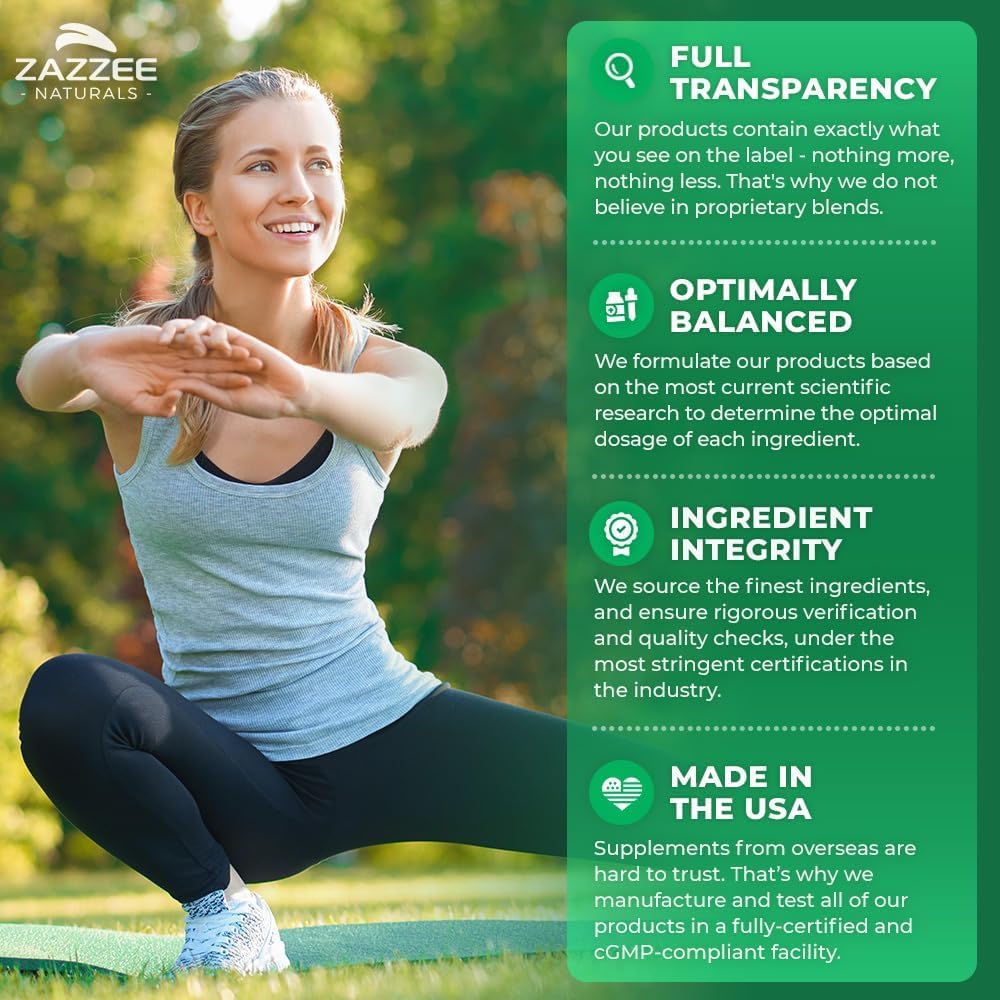 Zazzee Extra Strength Mullein 10:1 Extract – 3000 mg per Capsule, 180 Vegan Capsules, USA Made