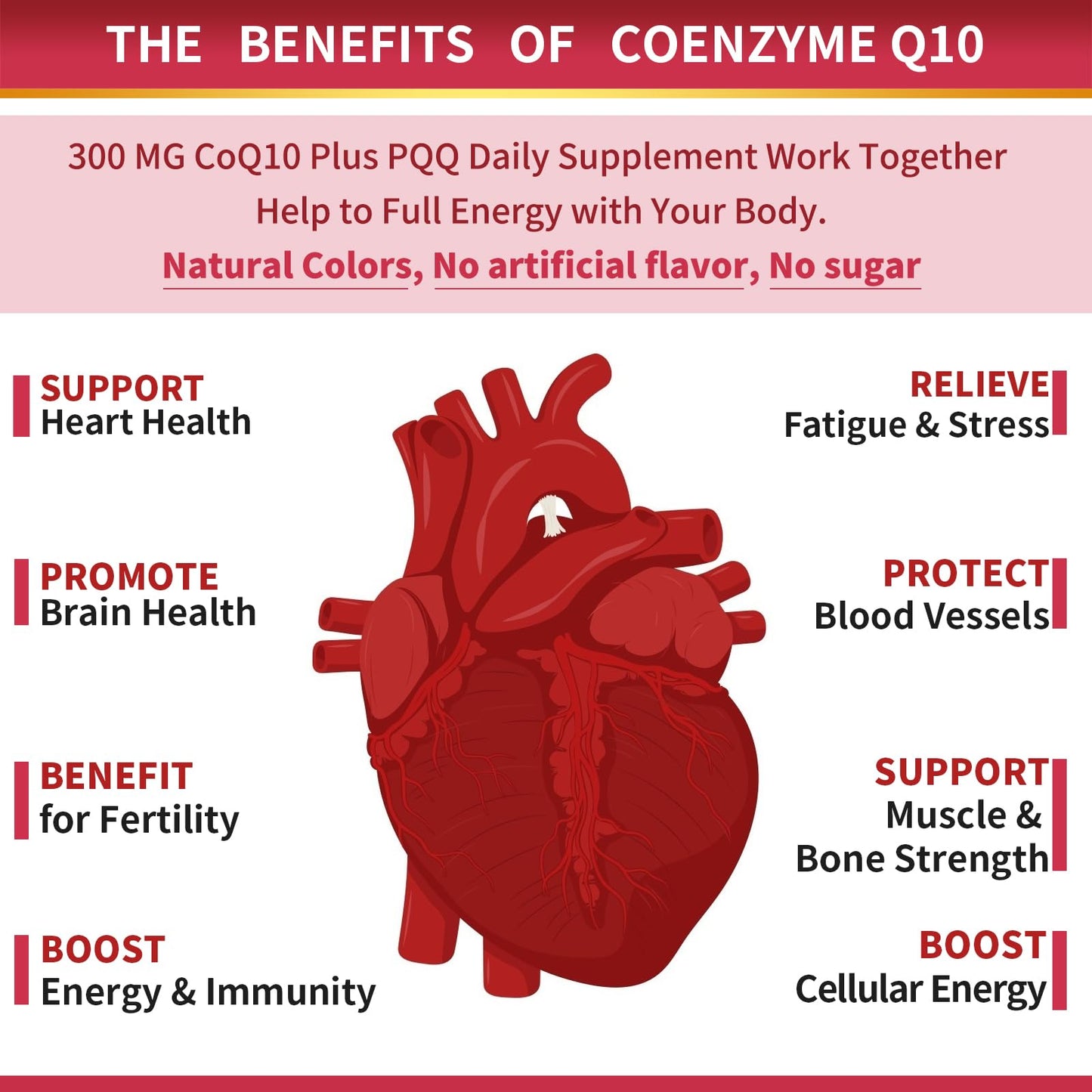 ZEBORA CoQ10 300mg Softgels with PQQ, BioPerine & Omega-3 – 120 Servings | High-Absorption Coenzyme Q10