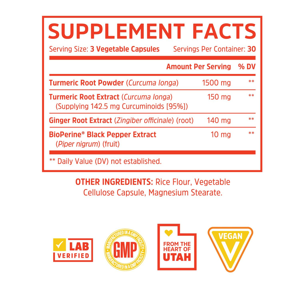 Zhou Turmeric Curcumin with Ginger – 90 Veggie Capsules | Digestive & Joint Support with BioPerine