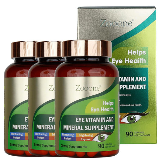 Zooone Lutein Eye Vitamins – Macular Health & Dry Eye Support, 90 Tablets