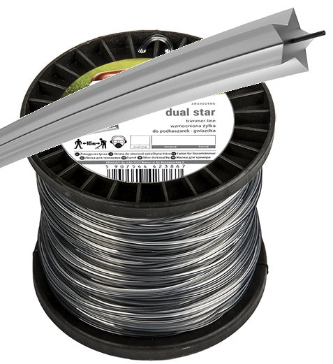 Strimmer Line Ripper Dual Star 2.7mm x 2.5kg (507m) Spool for DIY Tool Accessory